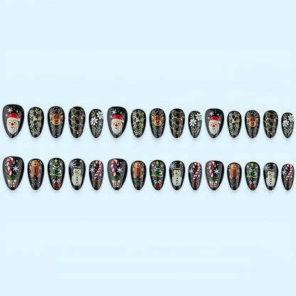 Artificial Nail Set with Christmas Motifs Acalora