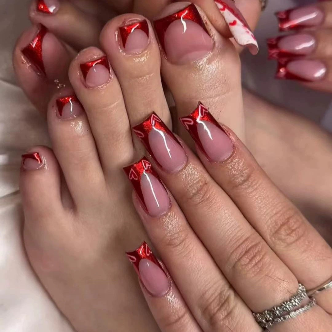 Elegant Double-Tip Press-On Nail Set Acalora
