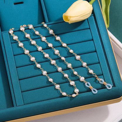 Elegant Pearl Chain Eyewear Chain Acalora