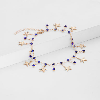 Starfish Charm Anklet Acalora