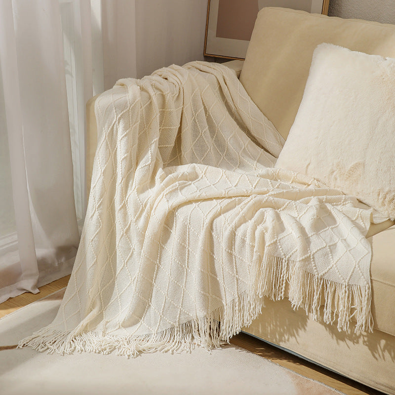 Unisex Cozy Textured Throw Blanket