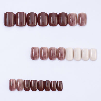 Nail set with elegant gradient and stylish surfaces Acalora