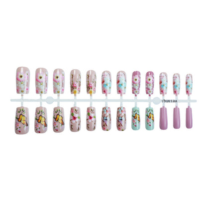 Floral Art Press-On Nails Set Acalora