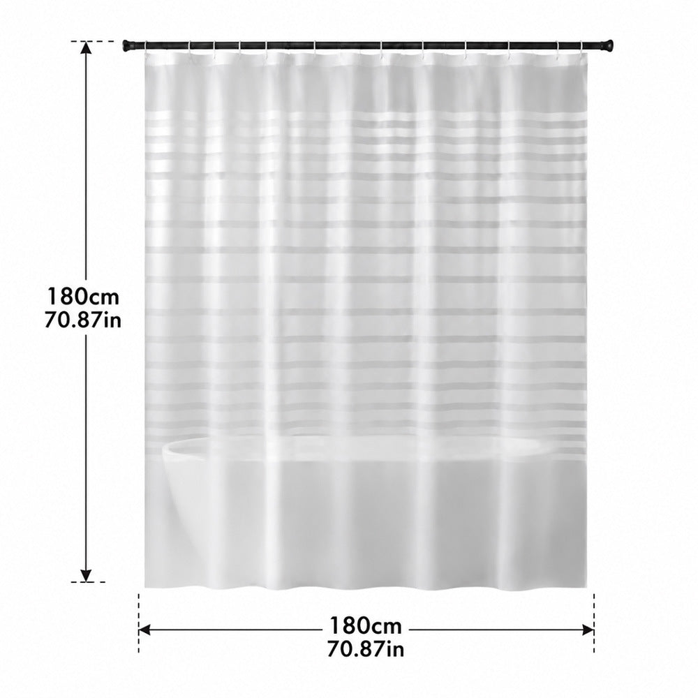Waterproof Stripe Shower Curtain