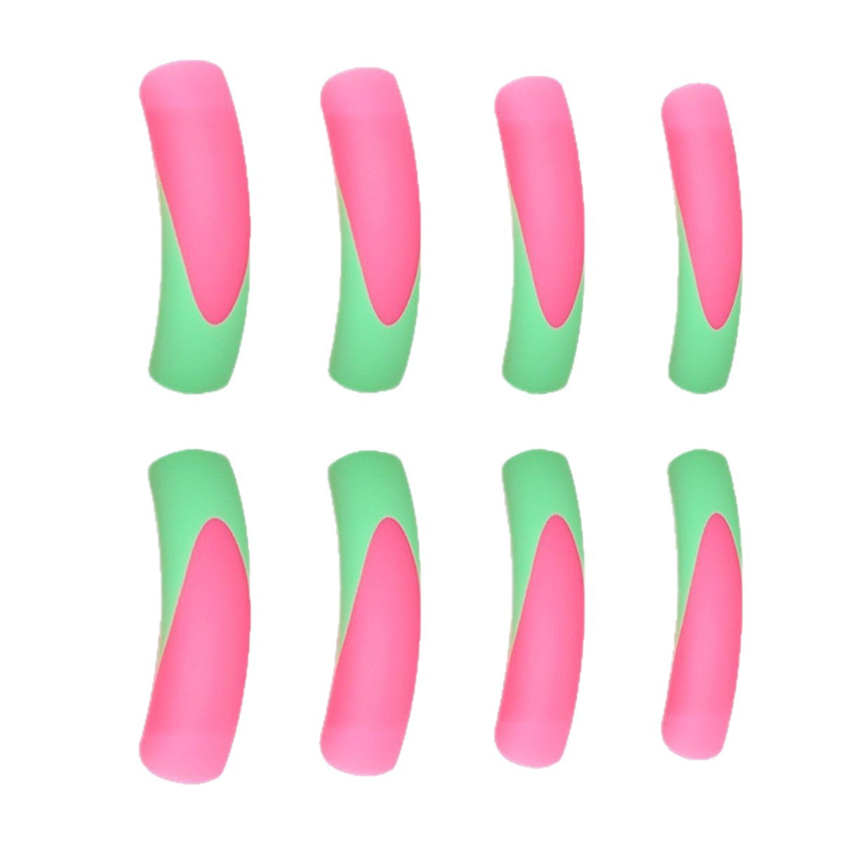 Stylish Long Press-On Nails with Artistic Ombre Design Acalora