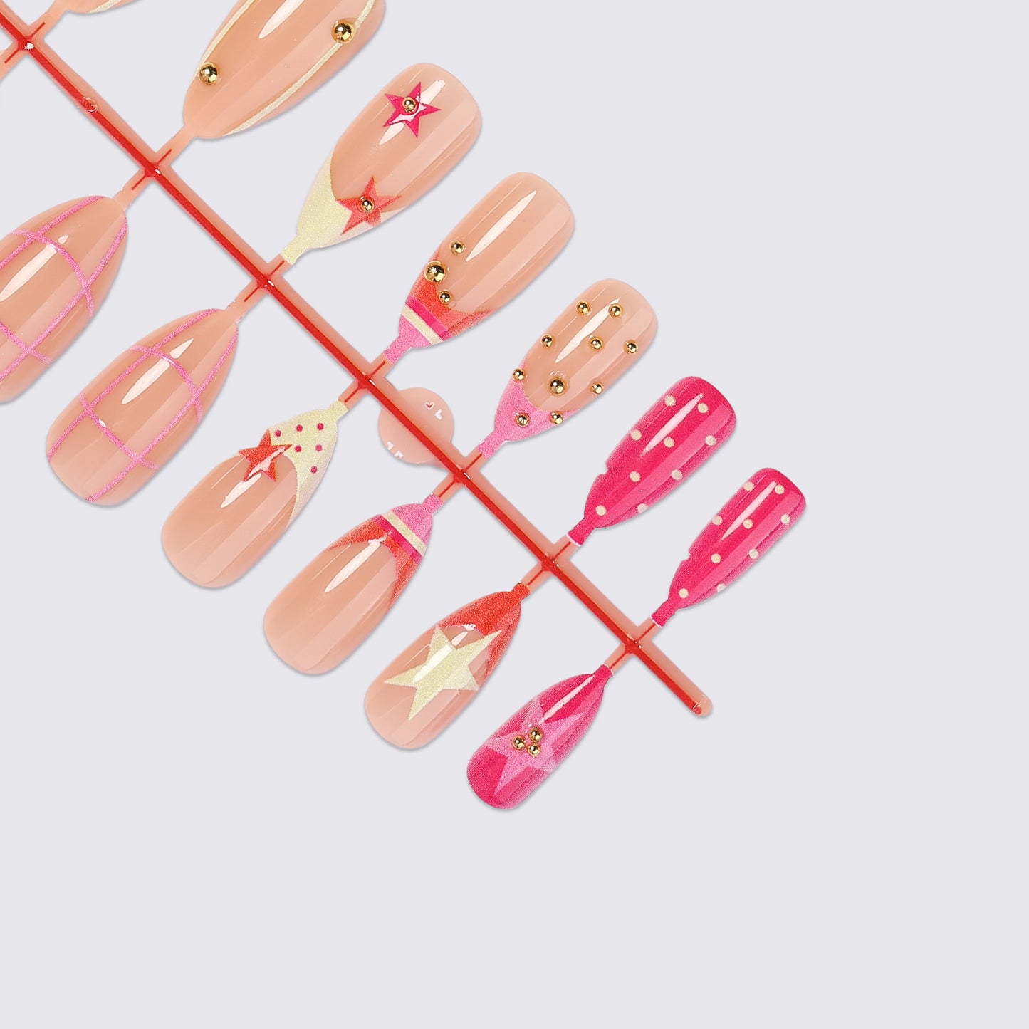 Decorative Themed Press-On Nail Art Set Acalora
