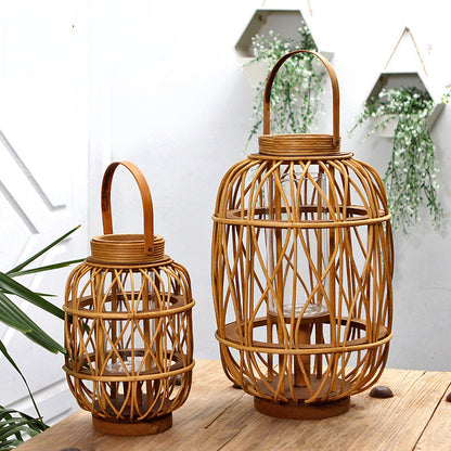 Elegant Handmade Lantern Made of Natural Materials Acalora