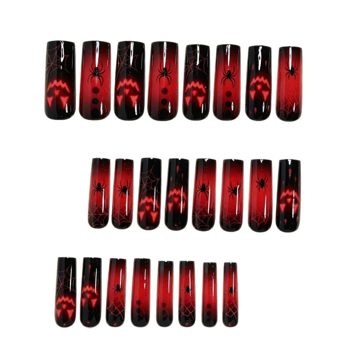 Spooky Themed Press-On Nail Art Acalora