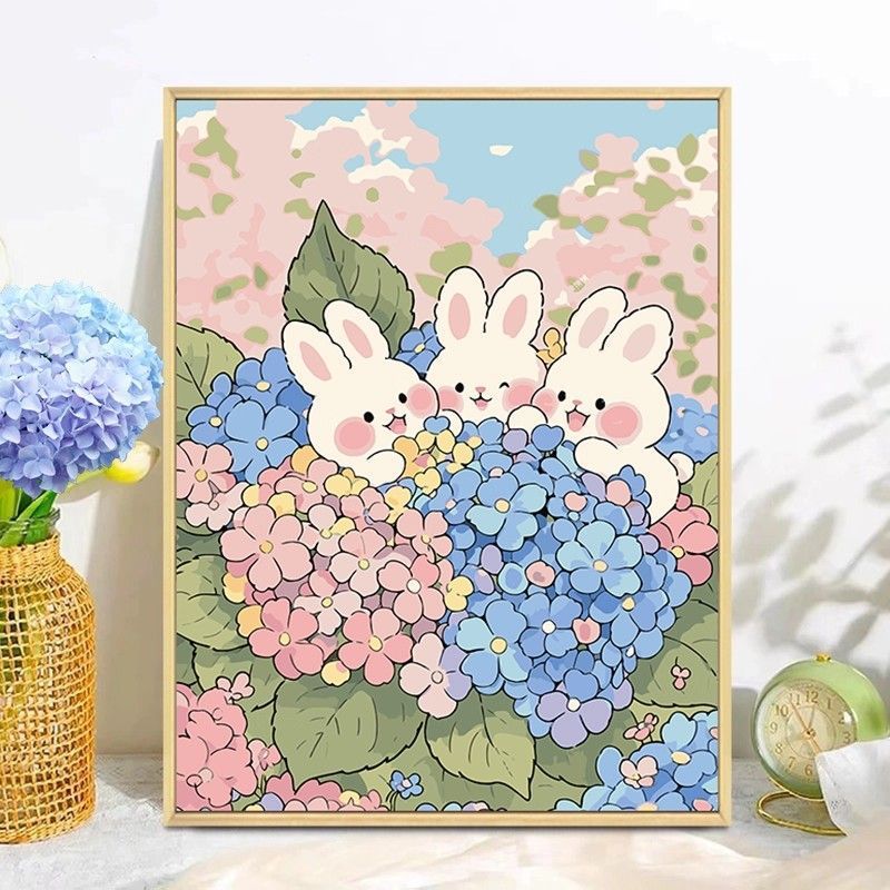 Playful Bunny Themed Wall Art