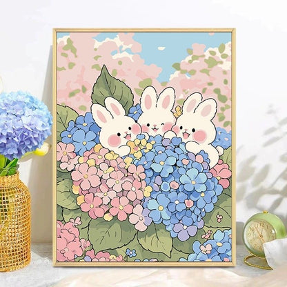 Playful Bunny Themed Wall Art