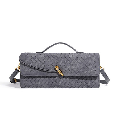 Woven Leather Clutch Acalora