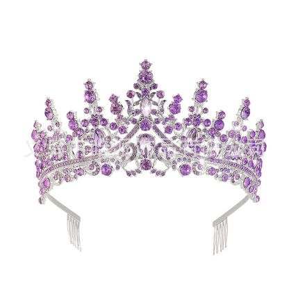 Ladies' Rhinestone Tiara with sparkling gemstone wreath
