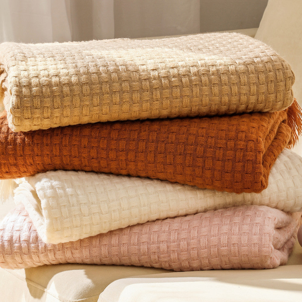 Textured Luxury Throw Blanket