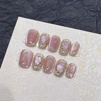 Chic Press-On Nail Art Set Acalora