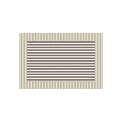 Plush Geometric Bath Mat Acalora