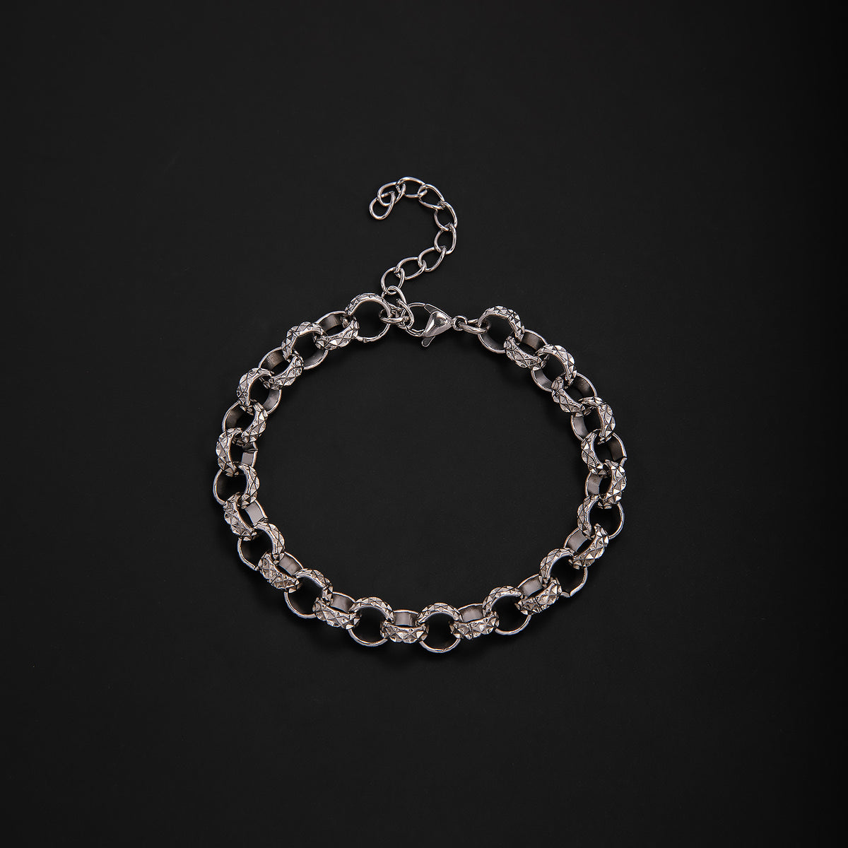 Elegant Geometric Link Bracelet Acalora