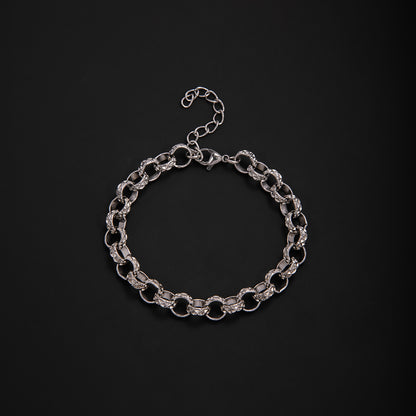 Elegant Geometric Link Bracelet Acalora
