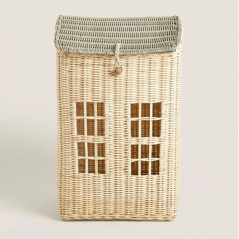 Decorative Woven House-Shaped Storage Basket Acalora