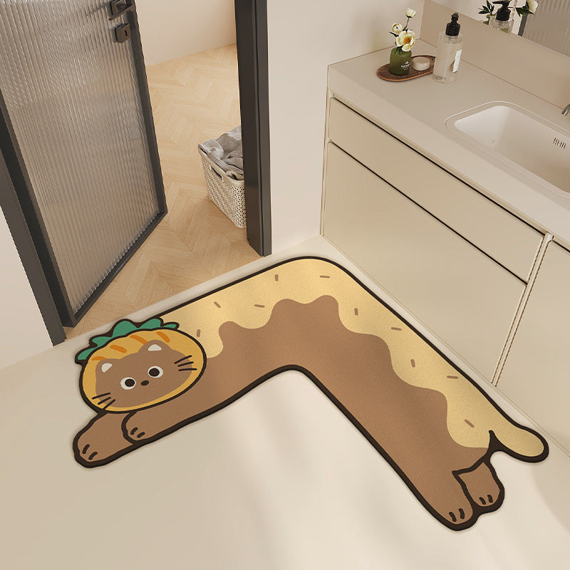 Cute Animal-Themed Bath Mat