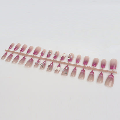 Glamorous Ombre Decorative Press-On Nail Set Acalora