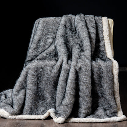 Luxurious Faux Fur Throw Blanket