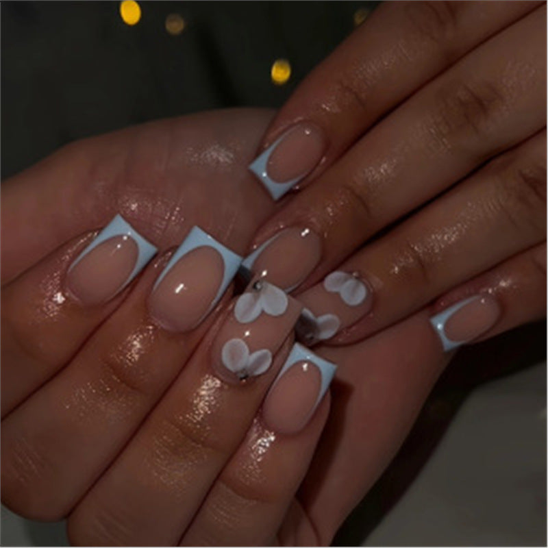 Artistic Press-On Nail Set with Premium Embellishments Acalora