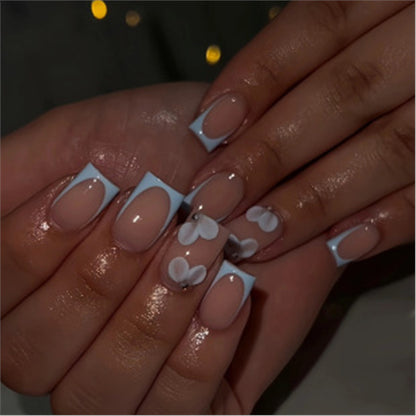 Artistic Press-On Nail Set with Premium Embellishments Acalora