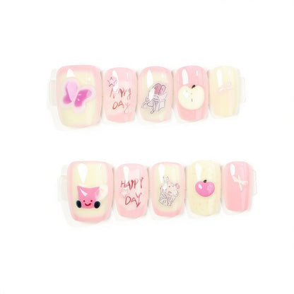 Whimsical Character-Themed Press-On Nail Set Acalora