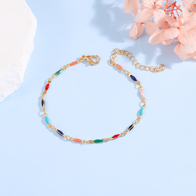 Elegant Adjustable Gemstone Chain Bracelet Acalora