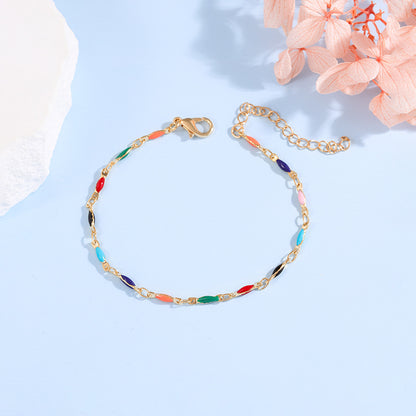 Elegant Adjustable Gemstone Chain Bracelet Acalora