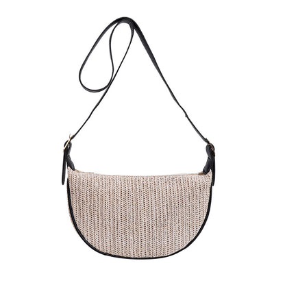 Vintage-Inspired Woven Crossbody Bag Acalora