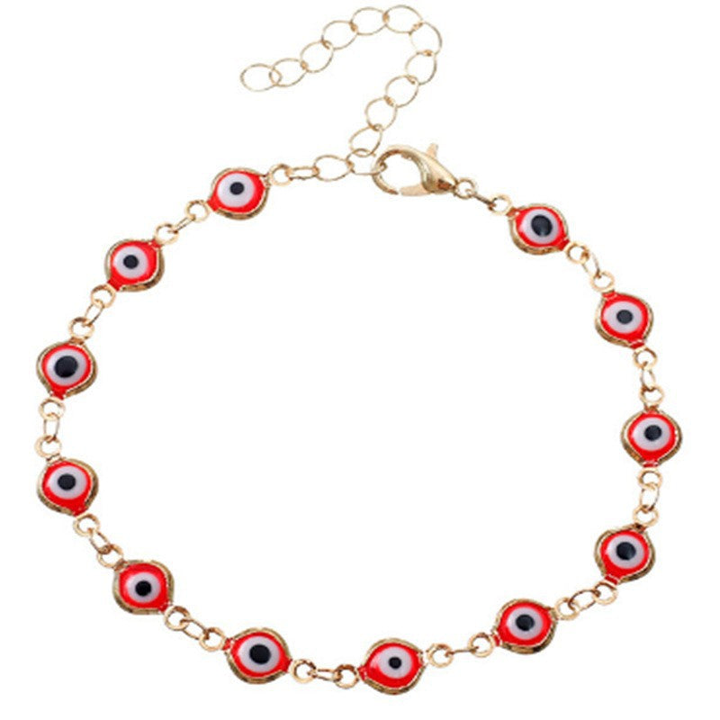 Decorative Evil Eye Charm Bracelet Acalora