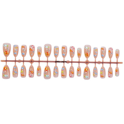 Artistic Fish-Themed Press-On Nail Set Acalora