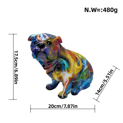 Artistic Bulldog Figurine Acalora