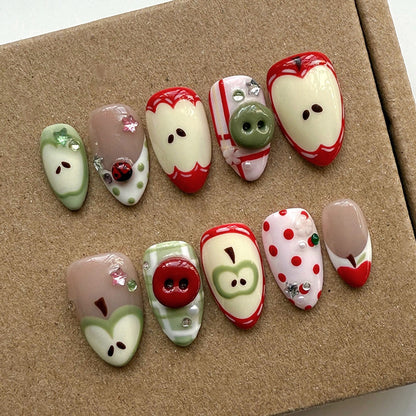 Thematic Holiday Press-On Nail Art Set Acalora