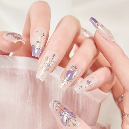 Artistic Press-On Nail Art Extensions Acalora