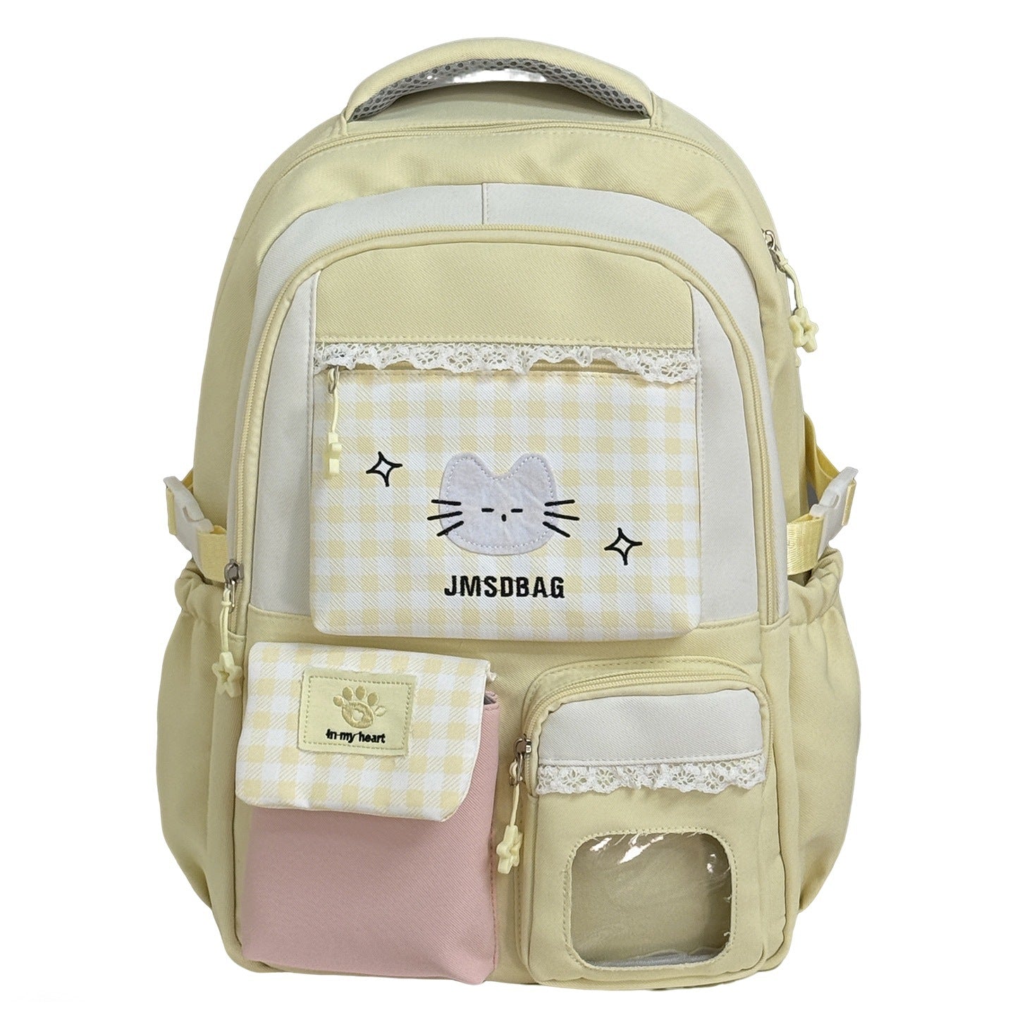 Playful Patterned Cat Design School Backpack Kalsten