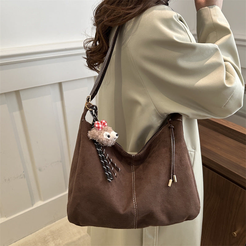 Soft Suede Hobo Handbag Acalora
