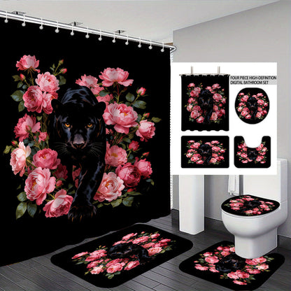 Autumn Leaves Digital Bathroom Set