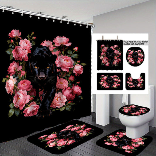 Autumn Leaves Digital Bathroom Set