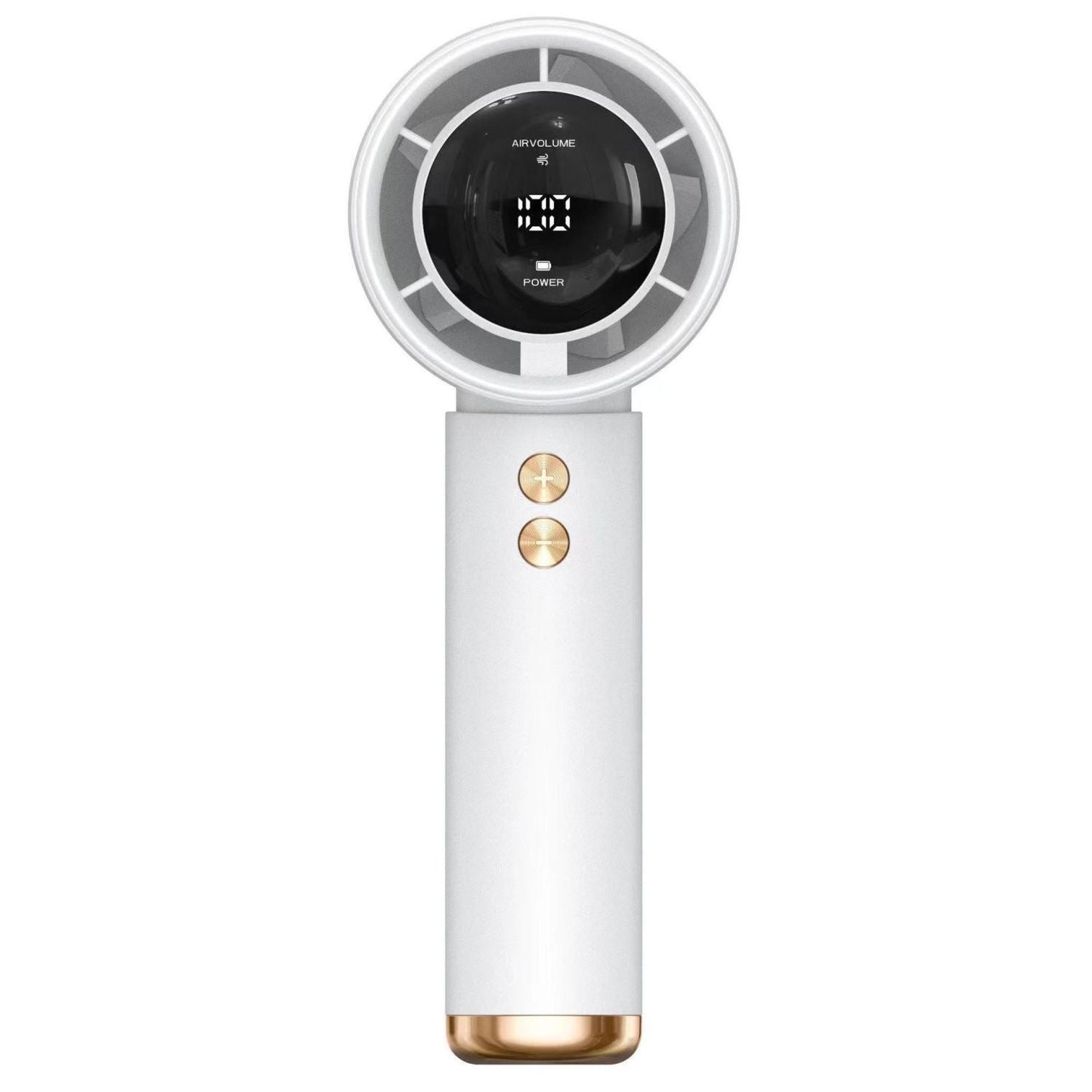 Ladies Portable Hand Fan with Digital LCD Display Bowlift