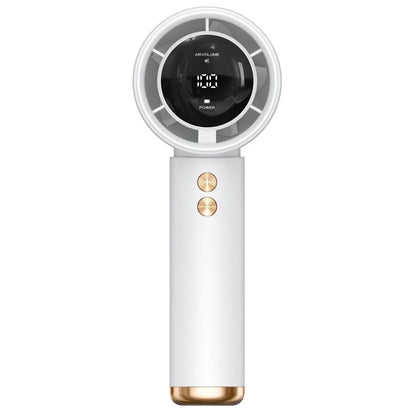 Ladies' Portable Handheld Fan with Digital LCD Display Karnz
