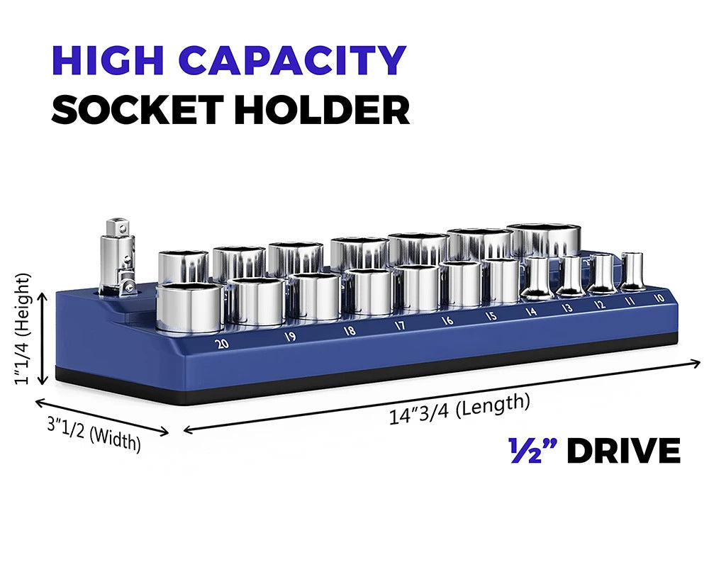 Heavy-Duty Magnetic Socket Organizer Bowlift