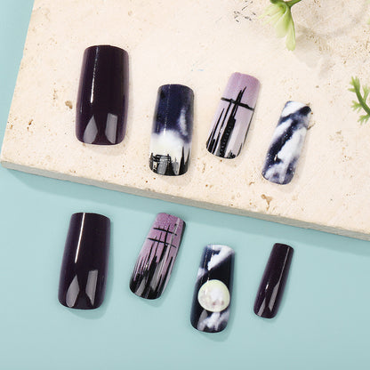 Set of artistic and decorative artificial nails Acalora
