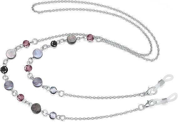 Elegant Beaded Eyewear Chain Acalora