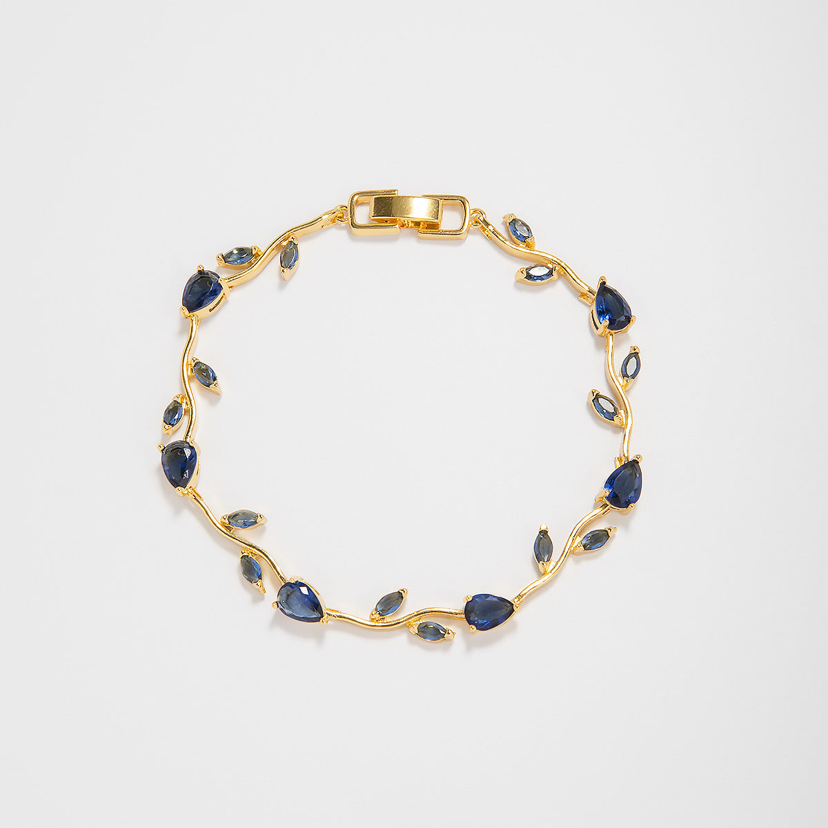 Elegant Floral Design Statement Bracelet Acalora