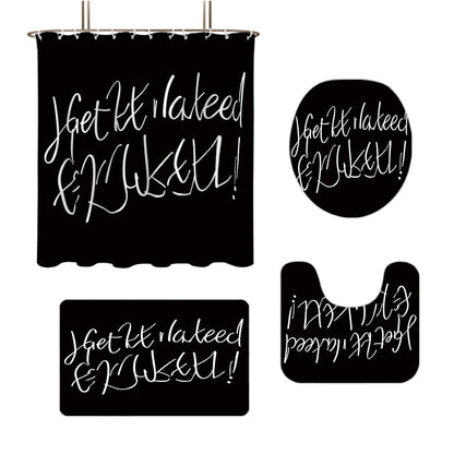 Bathroom Rules Digital Bathroom Décor Set