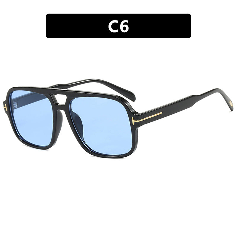 Women's trendy sunglasses with square frame and polarizing yellow lenses Kalsten