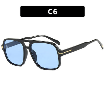 Women's trendy sunglasses with square frame and polarizing yellow lenses Kalsten