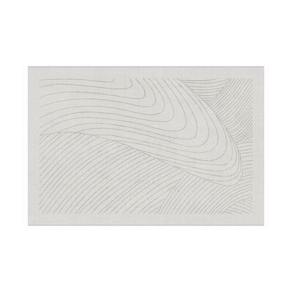 Geometric Patterned Bathroom Mat Acalora